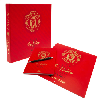 Manchester United set cadou Calendar & Diary Musical Gift Box 2024