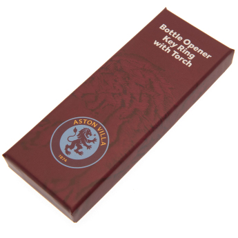 Aston Villa breloc cu deschizător Keyring Torch Bottle Opener red