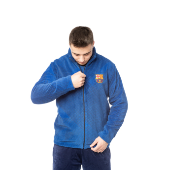 FC Barcelona hanorac de bărbați cu glugă Chaqueta blue