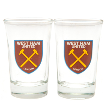 West Ham United pahar țuică 2pk Shot Glass Set
