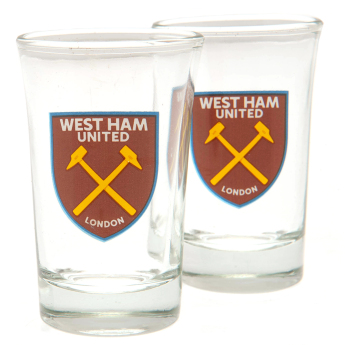 West Ham United pahar țuică 2pk Shot Glass Set
