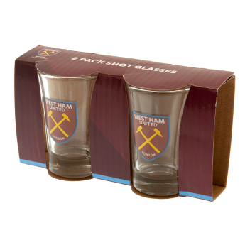 West Ham United pahar țuică 2pk Shot Glass Set