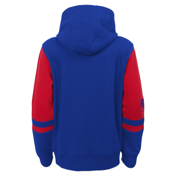 New York Rangers hanorac cu glugă pentru copii faceoff colorblocked fleece full-zip