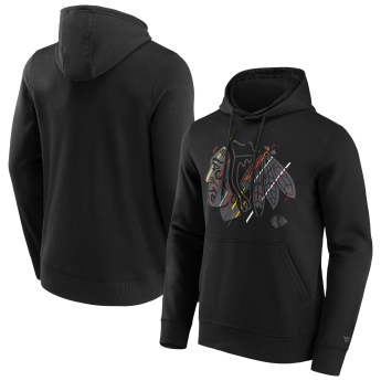 Chicago Blackhawks hanorac de bărbați cu glugă Etch Hoodie black