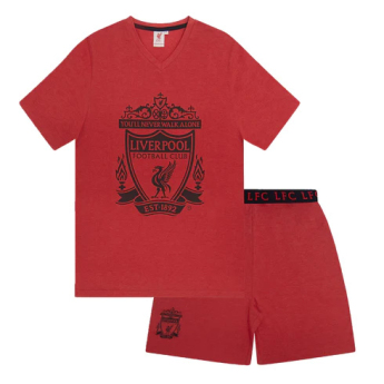 FC Liverpool pijamale de bărbați Short Red Marl