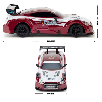 West Ham United mașină cu telecomandă Radio Control Sportscar 1:24 Scale