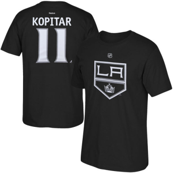 Los Angeles Kings tricou de bărbați Tee Flat Anze Kopitar black