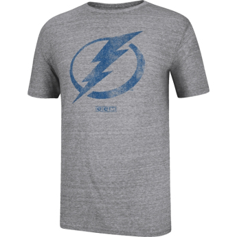 Tampa Bay Lightning tricou de bărbați CCM Bigger Logo grey