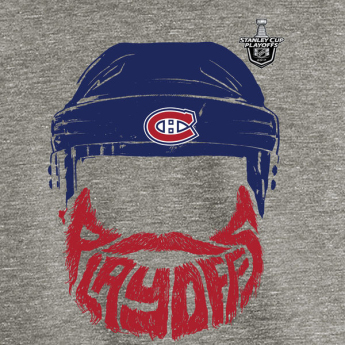 Montreal Canadiens tricou de bărbați grey 2017 Stanley Cup Playoffs Participant Full Beard Tri-Blend