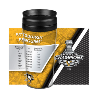 Pittsburgh Penguins cană 14oz. 2017 Stanley Cup Champions Full Wrap Tumbler