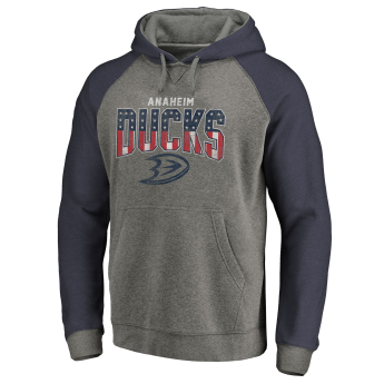 Anaheim Ducks hanorac de bărbați cu glugă grey Freedom Tri-Blend Raglan