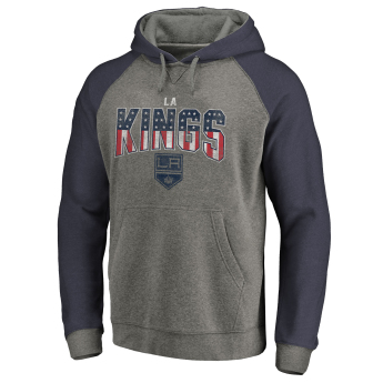 Los Angeles Kings hanorac de bărbați cu glugă grey Freedom Tri-Blend Raglan