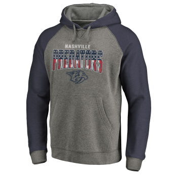 Nashville Predators hanorac de bărbați cu glugă grey Freedom Tri-Blend Raglan