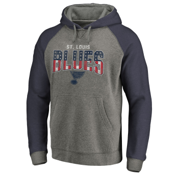 St. Louis Blues hanorac de bărbați cu glugă grey Freedom Tri-Blend Raglan Pullover Hoodie