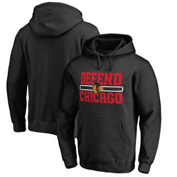 Chicago Blackhawks hanorac de bărbați cu glugă black Hometown Collection Defend