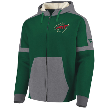 Minnesota Wild hanorac de bărbați cu glugă green Iconic Fleece