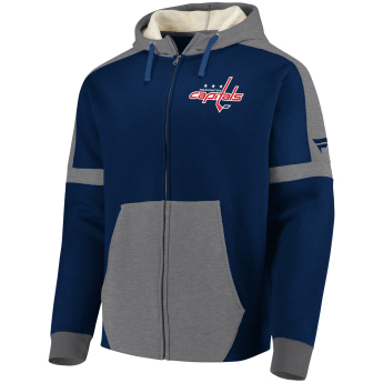 Washington Capitals hanorac de bărbați cu glugă blue Iconic Fleece Full-Zip Hoodie