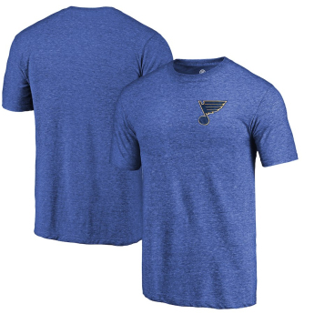 St. Louis Blues tricou de bărbați blue Primary Logo Left Chest Distressed Tri-Blend