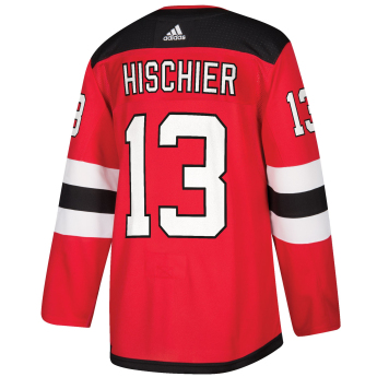 New Jersey Devils tricou de hochei #13 Nico Hischier adizero Home Authentic Player Pro