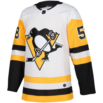 Pittsburgh Penguins tricou de hochei #58 Kris Letang adizero Away Authentic Player Pro