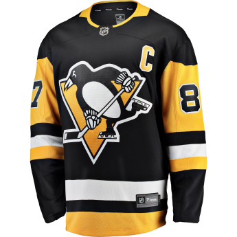 Pittsburgh Penguins tricou de hochei black #87 Sidney Crosby Breakaway Alternate Jersey