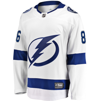 Tampa Bay Lightning tricou de hochei white #86 Nikita Kucherov Breakaway Alternate Jersey