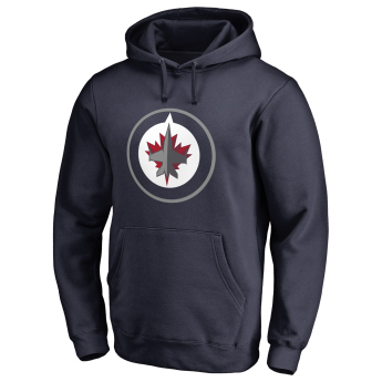 Winnipeg Jets hanorac de bărbați cu glugă navy Fanatics Branded Primary Logo