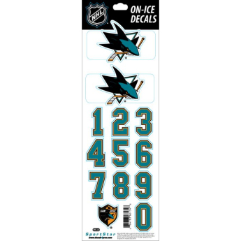 San Jose Sharks abțibilduri pentru cască Decals