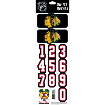 Chicago Blackhawks abțibilduri pentru cască Decals Black
