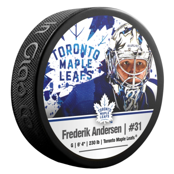 Toronto Maple Leafs puc Frederik Andersen #31 NHLPA
