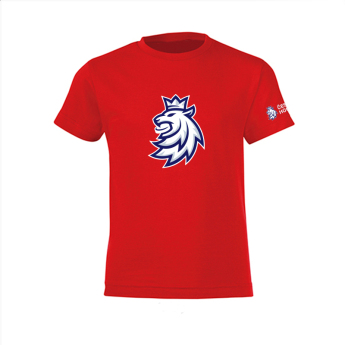 Echipa națională de hochei tricou de copii red Czech Ice Hockey logo lion
