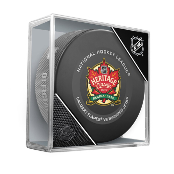 NHL produse puc 2019 Heritage Classic Official Game Puck Winnipeg Jets vs. Calgary Flames