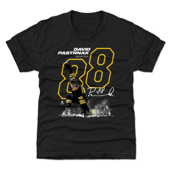 Boston Bruins tricou de copii David Pastrnak #88 OUTLINE 500 Level