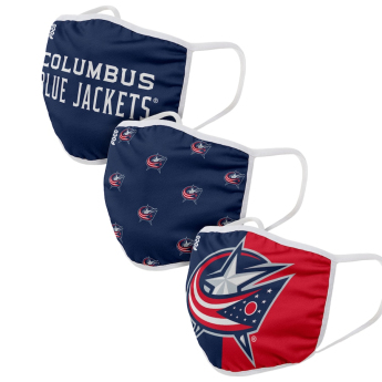 Columbus Blue Jackets măști Foco set of 3 pieces