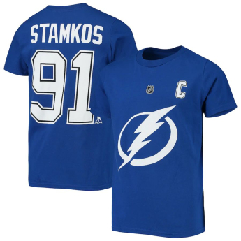 Tampa Bay Lightning tricou de copii Steven Stamkos #91 Name Number