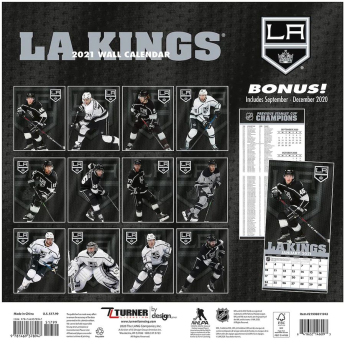 Los Angeles Kings calendar 2021