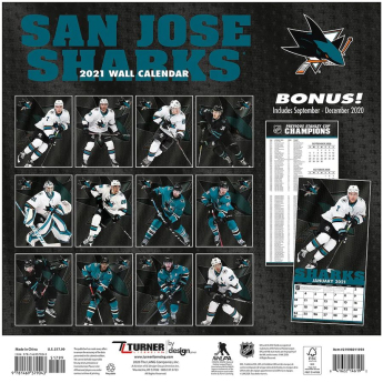 San Jose Sharks calendar 2021