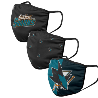 San Jose Sharks măști Foco set of 3 pieces EU