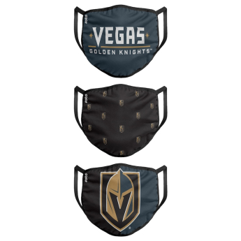 Vegas Golden Knights măști Foco set of 3 pieces EU