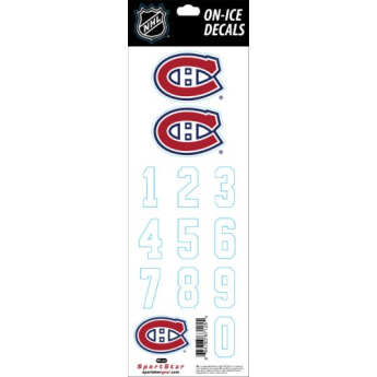 Montreal Canadiens abțibilduri pentru cască Decals White