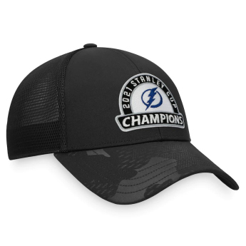 Tampa Bay Lightning șapcă de baseball 2021 Stanley Cup Champions Locker Room Adjustable Trucker