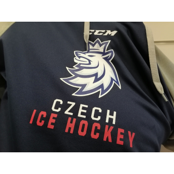 Echipa națională de hochei hanorac de bărbați cu glugă Czech Republic Logo Lev CCM Pullover Hood Klokanka