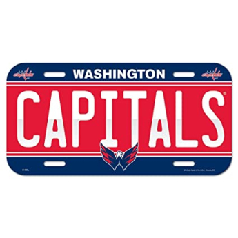 Washington Capitals semn pe perete License Plate Banner