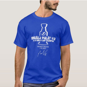 Tampa Bay Lightning tricou de bărbați Stanley Cup Champion 2021 - blue royal