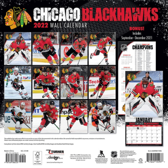 Chicago Blackhawks calendar 2022 wall calendar