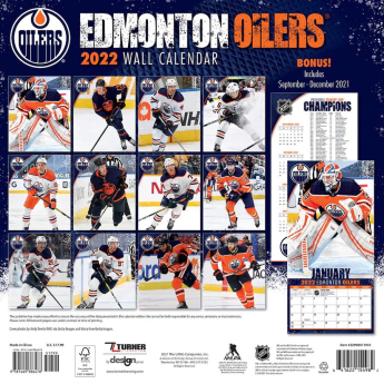 Edmonton Oilers calendar 2022 wall calendar