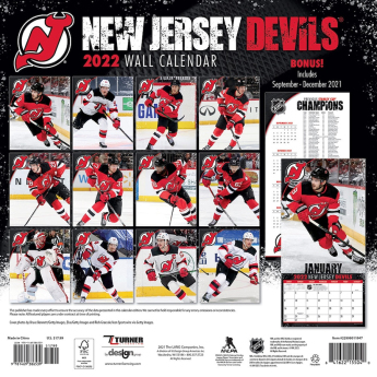 New Jersey Devils calendar 2022 wall calendar