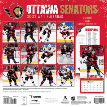 Ottawa Senators calendar 2022 wall calendar