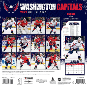 Washington Capitals calendar 2022 wall calendar
