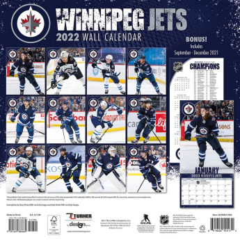 Winnipeg Jets calendar 2022 wall calendar